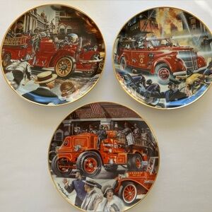 The Franklin Mint Collectors Plates, The National Fire Museum Plate, Vintage.